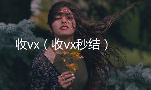 收vx（个人回收vx秒结收vx秒结）